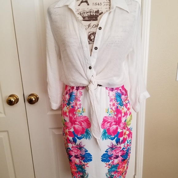 NWT Top 10 Hawaiian Skirt - Picture 5 of 8